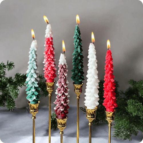 Christmas Tree Taper Candles